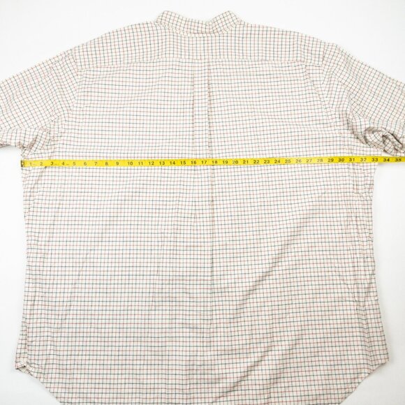 Polo Ralph Lauren 4XLT Tall Men's Shirt Button-Down White Graph Check Flannel - Picture 13 of 14